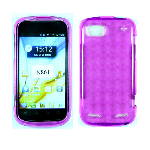 TPU Gel Case for ZTE Warp Sequent / N861 (Pink)